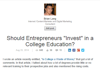 LinkedIn Entrepreneur College