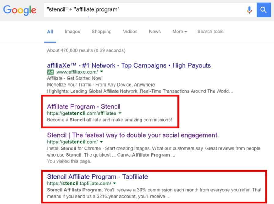 stencil affiliate