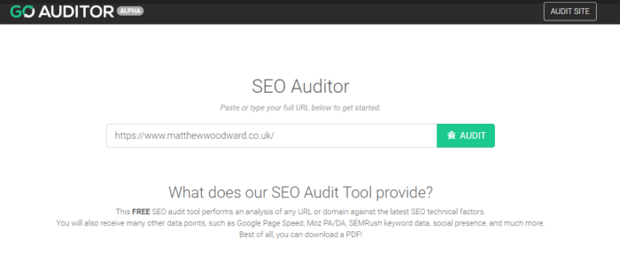goauditor homepage